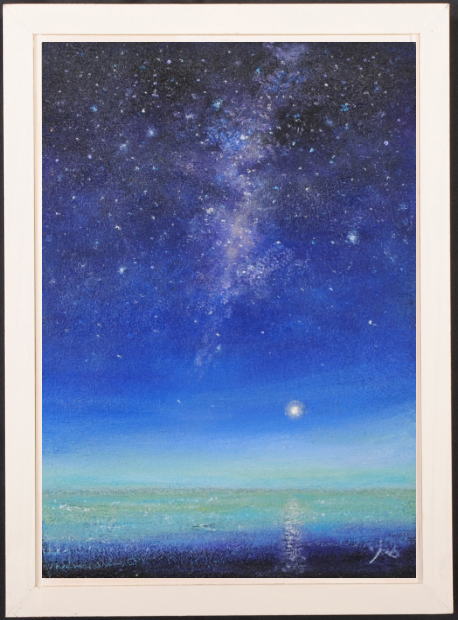 絵画のミクストメディアで藤田高明が描いた星空の絵 天の川 を通販で販売