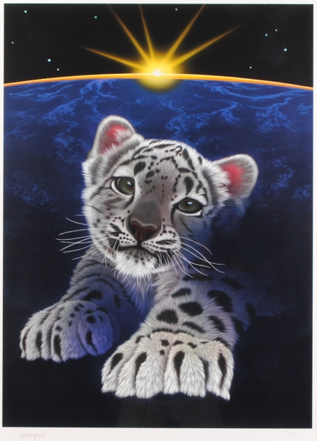 版画のジークレーでシム・シメールが制作した絵「夢に届く日」を通販で販売