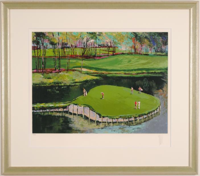 シルクスクリーンの版画でマーク・キングが制作したゴルフの絵「TPC 